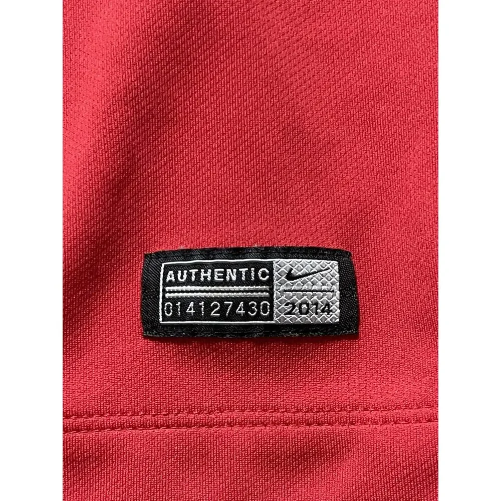 Nike Dri-Fit 2014 Manchester United Chevrolet Home Jersey Size LARGE